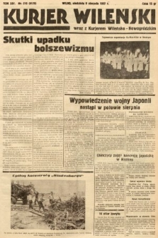 Kurjer Wileński wraz z Kurjerem Wileńsko-Nowogródzkim. 1937, nr 216