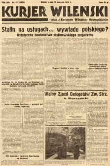 Kurjer Wileński wraz z Kurjerem Wileńsko-Nowogródzkim. 1937, nr 219