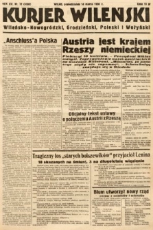 Kurjer Wileński, Wileńsko-Nowogródzki, Grodzieński, Poleski i Wołyński. 1938, nr 72