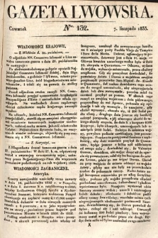 Gazeta Lwowska. 1833, nr 132