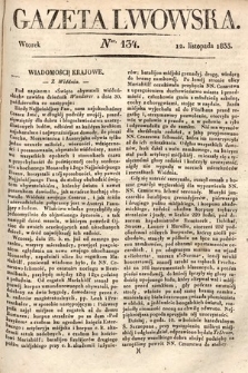 Gazeta Lwowska. 1833, nr 134