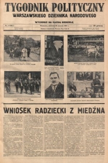 Tygodnik Polityczny Warszawskiego Dziennika Narodowego : wychodzi na każdą niedzielę. 1935, nr 5