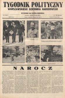 Tygodnik Polityczny Warszawskiego Dziennika Narodowego : wychodzi na każdą niedzielę. 1935, nr 9