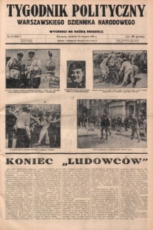 Tygodnik Polityczny Warszawskiego Dziennika Narodowego : wychodzi na każdą niedzielę. 1935, nr 12