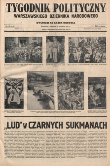 Tygodnik Polityczny Warszawskiego Dziennika Narodowego : wychodzi na każdą niedzielę. 1935, nr 13