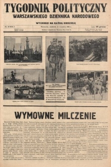 Tygodnik Polityczny Warszawskiego Dziennika Narodowego : wychodzi na każdą niedzielę. 1935, nr 16