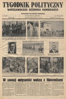 Tygodnik Polityczny Warszawskiego Dziennika Narodowego : wychodzi na każdą niedzielę. 1935, nr 28