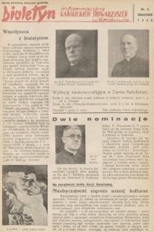 Biuletyn Informacyjny Katolickich Stowarzyszeń w Krakowie. 1938, nr 2