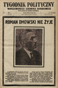 Tygodnik Polityczny Warszawskiego Dziennika Narodowego : wychodzi na każdą niedzielę. 1939, nr 2