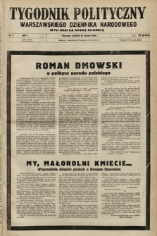 Tygodnik Polityczny Warszawskiego Dziennika Narodowego : wychodzi na każdą niedzielę. 1939, nr 4