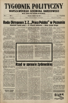 Tygodnik Polityczny Warszawskiego Dziennika Narodowego : wychodzi na każdą niedzielę. 1939, nr 6