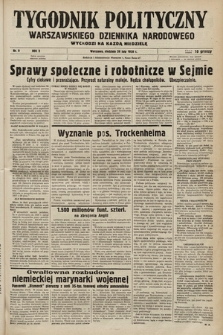 Tygodnik Polityczny Warszawskiego Dziennika Narodowego : wychodzi na każdą niedzielę. 1939, nr 9