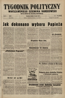 Tygodnik Polityczny Warszawskiego Dziennika Narodowego : wychodzi na każdą niedzielę. 1939, nr 11