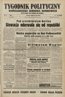Tygodnik Polityczny Warszawskiego Dziennika Narodowego : wychodzi na każdą niedzielę. 1939, nr 12