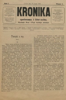 Kronika Społeczna i Literacka. 1894, nr 4