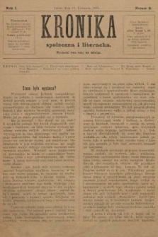 Kronika Społeczna i Literacka. 1894, nr 8