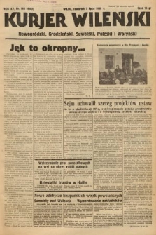 Kurjer Wileński, Nowogródzki, Grodzieński, Suwalski, Poleski i Wołyński. 1938, nr 184