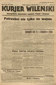 Kurjer Wileński, Nowogródzki, Grodzieński, Suwalski, Poleski i Wołyński. 1938, nr 248