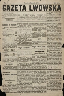 Gazeta Lwowska. 1918, nr 1