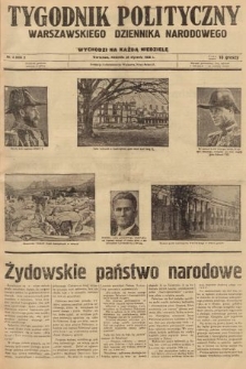 Tygodnik Polityczny Warszawskiego Dziennika Narodowego : wychodzi na każdą niedzielę. 1936, nr 4