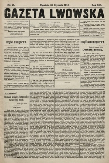 Gazeta Lwowska. 1918, nr 17
