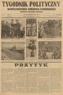 Tygodnik Polityczny Warszawskiego Dziennika Narodowego : wychodzi na każdą niedzielę. 1936, nr 23