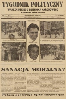 Tygodnik Polityczny Warszawskiego Dziennika Narodowego : wychodzi na każdą niedzielę. 1936, nr 25