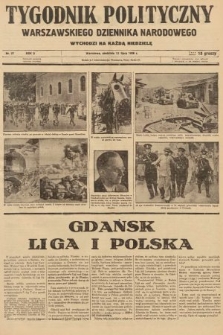 Tygodnik Polityczny Warszawskiego Dziennika Narodowego : wychodzi na każdą niedzielę. 1936, nr 27