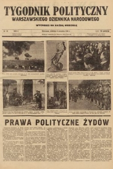 Tygodnik Polityczny Warszawskiego Dziennika Narodowego : wychodzi na każdą niedzielę. 1936, nr 35