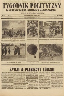 Tygodnik Polityczny Warszawskiego Dziennika Narodowego : wychodzi na każdą niedzielę. 1936, nr 37