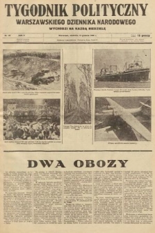 Tygodnik Polityczny Warszawskiego Dziennika Narodowego : wychodzi na każdą niedzielę. 1936, nr 49