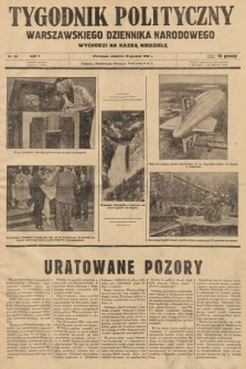 Tygodnik Polityczny Warszawskiego Dziennika Narodowego : wychodzi na każdą niedzielę. 1936, nr 50