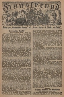 Hausfreund : Beilage zum „Oberschlesischen Anzeiger" und "General-Anzeiger für Schlesien und Posen". 1929, [nr 10]