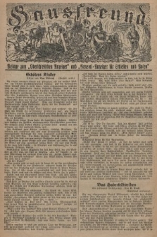 Hausfreund : Beilage zum „Oberschlesischen Anzeiger" und "General-Anzeiger für Schlesien und Posen". 1929, [nr 13]