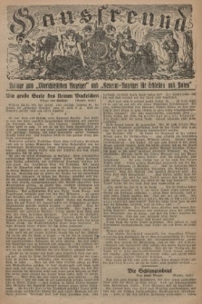 Hausfreund : Beilage zum „Oberschlesischen Anzeiger" und "General-Anzeiger für Schlesien und Posen". 1929, [nr 15]