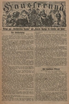 Hausfreund : Beilage zum „Oberschlesischen Anzeiger" und "General-Anzeiger für Schlesien und Posen". 1929, [nr 30]