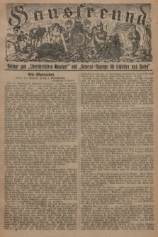 Hausfreund : Beilage zum „Oberschlesischen Anzeiger" und "General-Anzeiger für Schlesien und Posen". 1929, [nr 35]