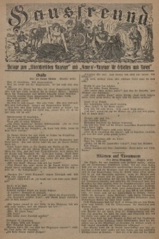 Hausfreund : Beilage zum „Oberschlesischen Anzeiger" und "General-Anzeiger für Schlesien und Posen". 1929, [nr 37]