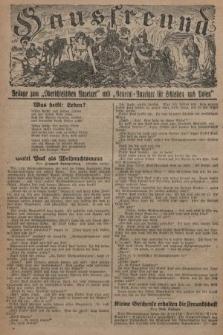 Hausfreund : Beilage zum „Oberschlesischen Anzeiger" und "General-Anzeiger für Schlesien und Posen". 1929, [nr 39]