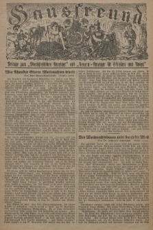 Hausfreund : Beilage zum „Oberschlesischen Anzeiger" und "General-Anzeiger für Schlesien und Posen". 1929, [nr 43]