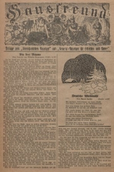 Hausfreund : Beilage zum „Oberschlesischen Anzeiger" und "General-Anzeiger für Schlesien und Posen". 1929, [nr 47]