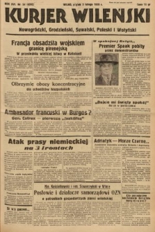 Kurjer Wileński, Nowogródzki, Grodzieński, Suwalski, Poleski i Wołyński. 1939, nr 34