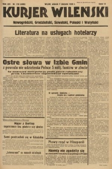 Kurjer Wileński, Nowogródzki, Grodzieński, Suwalski, Poleski i Wołyński. 1939, nr 210