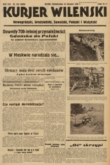 Kurjer Wileński, Nowogródzki, Grodzieński, Suwalski, Poleski i Wołyński. 1939, nr 223