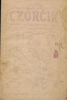 Czorcik : pismo humorystyczne.1919, nr 1