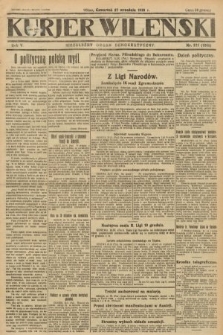 Kurjer Wileński : niezależny organ demokratyczny. 1928, nr 221