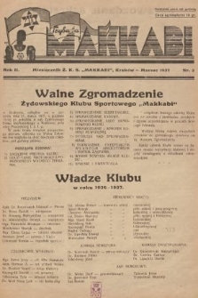 Trybuna Makkabi : miesięcznik Ż. K. S. 1937, nr 3