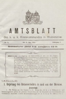 Amtsblatt des K. u K. Kreiskommandos in Hrubieszów. 1918, nr 5