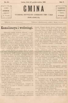 Gmina : tygodnik poświęcony interesom gmin i rad powiatowych. 1907, nr 25