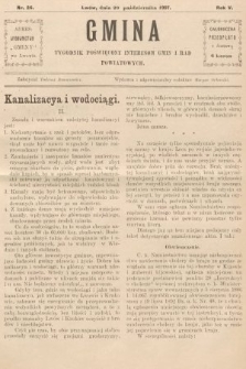 Gmina : tygodnik poświęcony interesom gmin i rad powiatowych. 1907, nr 26